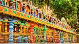  Presentation with malaysia culture - Audience pleasing PPT layouts consisting of batu caves kuala lumpur malaysia backdrop and a gold colored foreground