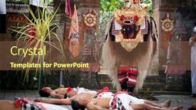  Presentation with balinese traditional dance barong - 