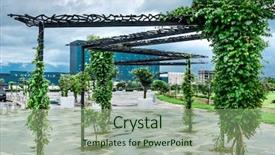  Presentation with green trees in park - Amazing slide deck having batumi with green woody backdrop and a seafoam green colored foreground