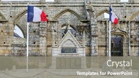  Presentation with war france - Colorful PPT theme enhanced with batz-sur-mer-france-circa backdrop and a gray colored foreground