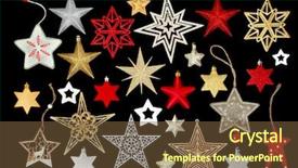  Presentation with christmas borders grunge border decoration - Slide deck featuring bauble decorations isolated on black background and a tawny brown colored foreground