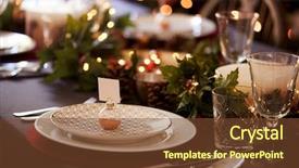  Presentation with name plate - Presentation consisting of bauble name card holder background and a tawny brown colored foreground