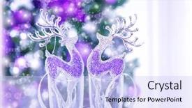  Presentation with decorate - Slide deck with baubles decorate festive serving christmas background and a sky blue colored foreground