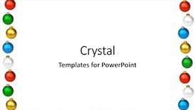  Presentation with white christmas - Cool new slide deck with baubles of different colors frame backdrop and a white colored foreground