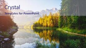  Presentation with earth day - Slide set consisting of bavarian alp sightseeing europe best background and a sky blue colored foreground