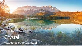  Presentation with earth day - Slides having bavarian alp sightseeing europe best background and a  colored foreground