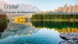  Presentation with iceland location famous place kirkjufellsfoss - Amazing PPT layouts having bavarian alp sightseeing europe best backdrop and a sky blue colored foreground