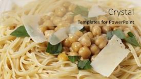  Presentation with chickpea - Slide set enhanced with bavette-pasta-almost-identical background and a coral colored foreground