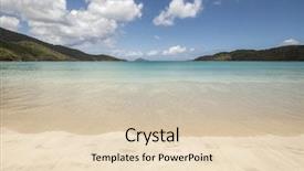  Presentation with virgin islands - Colorful slide set enhanced with bay beach in st thomas backdrop and a lemonade colored foreground