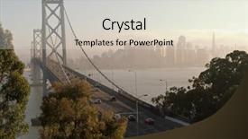  Presentation with treasure - Slides with bay bridge from treasure island background and a light gray colored foreground