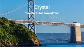  Presentation with treasure - Presentation theme enhanced with san francisco from treasure island background and a teal colored foreground