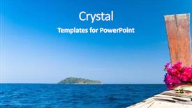  Presentation with career journey timeline - Beautiful PPT theme featuring bay decoration - front view getaway journey backdrop and a gray colored foreground