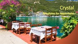  Presentation with sea fishing - Amazing theme having bay decoration - traditional greek restaurants near backdrop and a tawny brown colored foreground
