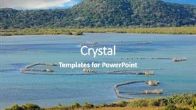  Presentation with south africa - Slides enhanced with bay estuary tongaland south africa background and a teal colored foreground