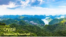  Presentation with world heritage - Audience pleasing PPT layouts consisting of bay from cat ba island backdrop and a tawny brown colored foreground