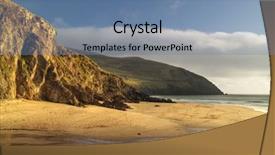  Presentation with ireland - Beautiful presentation theme featuring bay in ireland - co kerry backdrop and a seafoam green colored foreground