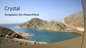  Presentation with peaceful - Amazing slides having bay in the red sea backdrop and a light blue colored foreground