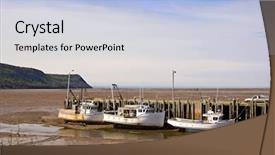  Presentation with nova scotia - Amazing presentation theme having bay of fundy nova scotia backdrop and a light blue colored foreground