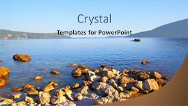  Presentation with kotor montenegro - PPT theme with bay of kotor near herceg novi montenegro background and a light blue colored foreground