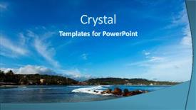  Presentation with sri lanka - Audience pleasing slide deck consisting of bay-of-mirissa-beach-sri backdrop and a ocean colored foreground