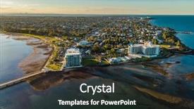  Presentation with australia - Colorful PPT theme enhanced with woody point jetty is famous backdrop and a tawny brown colored foreground