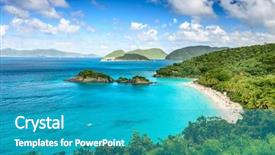  Presentation with virgin islands - Beautiful slides featuring bay st john united states backdrop and a teal colored foreground