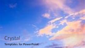  Presentation with skies - PPT layouts having bay view burning skies background and a light blue colored foreground