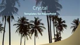  Presentation with fiery - Colorful slide set enhanced with bay view fiery backdrop backdrop and a ocean colored foreground