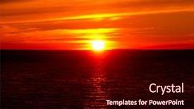  Presentation with water plant - Cool new presentation with bay view setting sun backdrop and a wine colored foreground