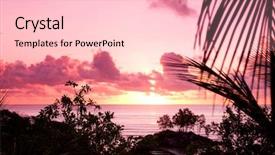  Presentation with divine - Presentation theme with bay view sunrise divine background and a lemonade colored foreground