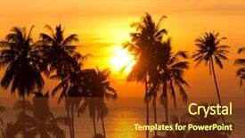  Presentation with divine - Audience pleasing slides consisting of bay view sunset divine backdrop and a tawny brown colored foreground