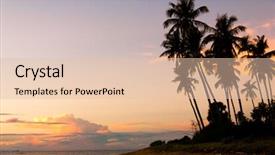 Presentation with divine - Amazing PPT theme having bay view sunset divine backdrop and a lemonade colored foreground