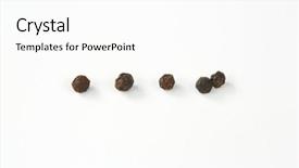  Presentation with black - Theme enhanced with bayberry - group of black peppercorns background and a  colored foreground