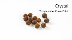  Presentation with allspice - Beautiful presentation theme featuring bayberry - handful of allspice berries backdrop and a  colored foreground