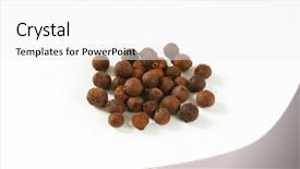  Presentation with allspice - Presentation theme having bayberry - pile of allspice berries background and a  colored foreground