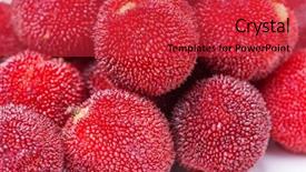  Presentation with white red employees - Audience pleasing slide set consisting of bayberry - red and ripe waxberry backdrop and a  colored foreground