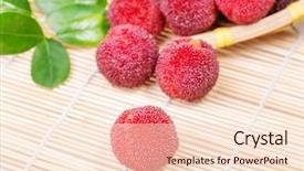  Presentation with red white blue patriotic - Audience pleasing slide deck consisting of bayberry - red and ripe waxberry backdrop and a  colored foreground