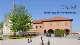  Presentation with indian historical art - PPT theme consisting of bayram - ankara turkey - historical hacibayram background and a light blue colored foreground