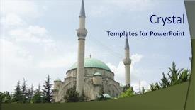  Presentation with turkey - Slide set featuring bayram - ankara turkey - maltepe mosque background and a  colored foreground
