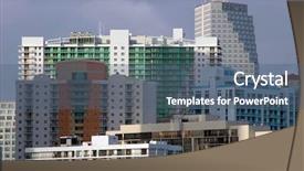  Presentation with miami - Cool new PPT layouts with bayside - miami skyline backdrop and a ocean colored foreground