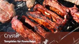  Presentation with bbq - Amazing presentation having bbq grill chinese style lamb ribs backdrop and a tawny brown colored foreground