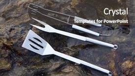  Presentation with bbq picnic - Theme enhanced with bbq picnic background and a dark gray colored foreground