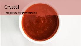  Presentation with bbq - Audience pleasing PPT theme consisting of bbq sauce backdrop and a red colored foreground