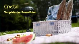  Presentation with grilling - Amazing PPT theme having bbq wine - picnic grilling time grill backdrop and a  colored foreground