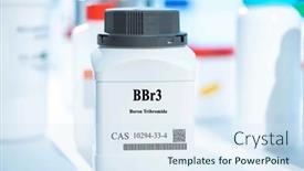  Presentation with plastic packaging - PPT layouts having bbr3-boron-tribromide-cas-10294 background and a sky blue colored foreground
