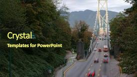  Presentation with car park - Cool new PPT theme with bc - blur motion of car driving backdrop and a wine colored foreground