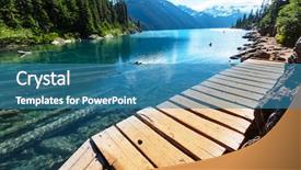  Presentation with turquoise and music watermark - Cool new presentation theme with bc - hike to turquoise garibaldi lake backdrop and a teal colored foreground
