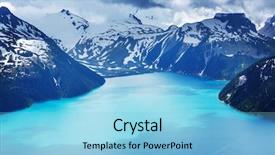  Presentation with british columbia canada - Presentation enhanced with bc - hike to turquoise waters background and a light blue colored foreground