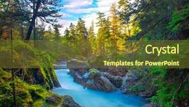  Presentation with falls - Cool new slides with bc - long exposure shot of little backdrop and a tawny brown colored foreground