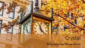  Presentation with british columbia canada - Amazing presentation having bc - steam clock in gastown district backdrop and a gold colored foreground